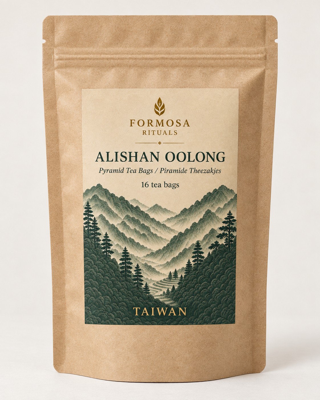 Alishan High Mountain Oolong – Piramide theezakjes